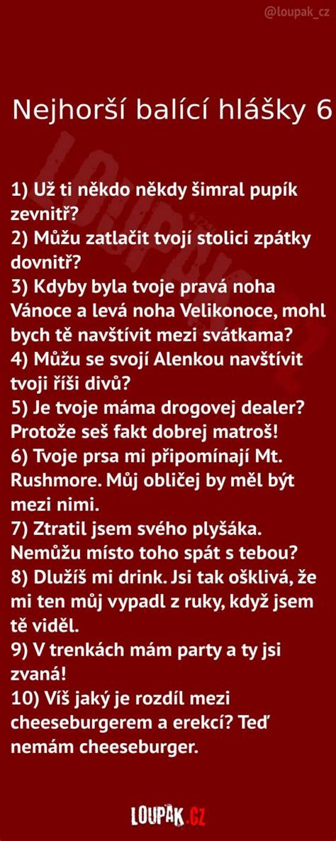 nejhorší balící hlášky pro holku|Balící hlášky